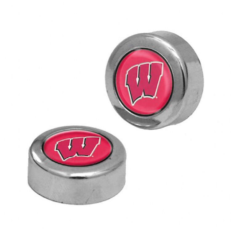 Wisconsin Badgers Screw Caps Domed