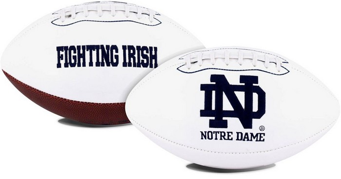 Notre Dame Fighting Irish Football Full Size Embroidered Signature Series