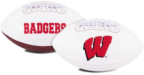 Jarden Wisconsin Badgers Football Full Size Embroidered Signature Series -