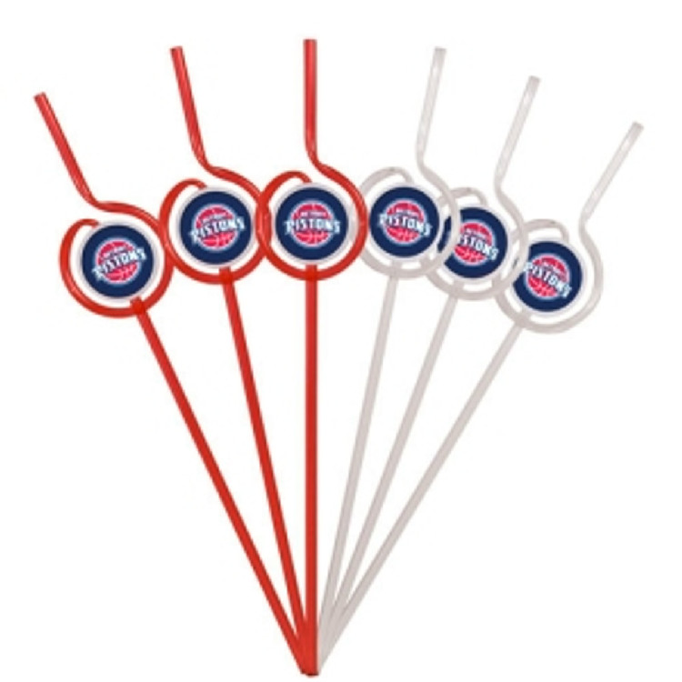 Detroit Pistons Team Sipper Straws CO