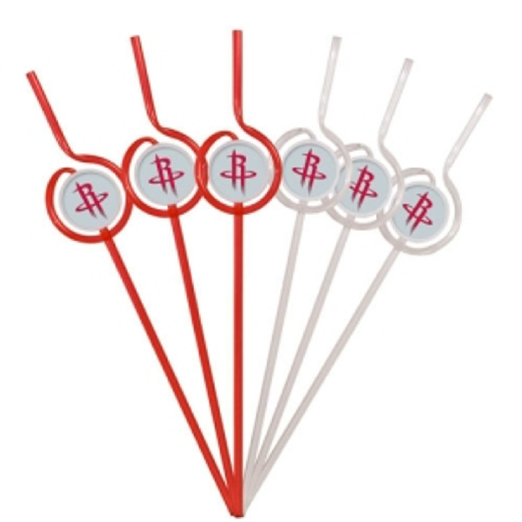 Houston Rockets Team Sipper Straws CO