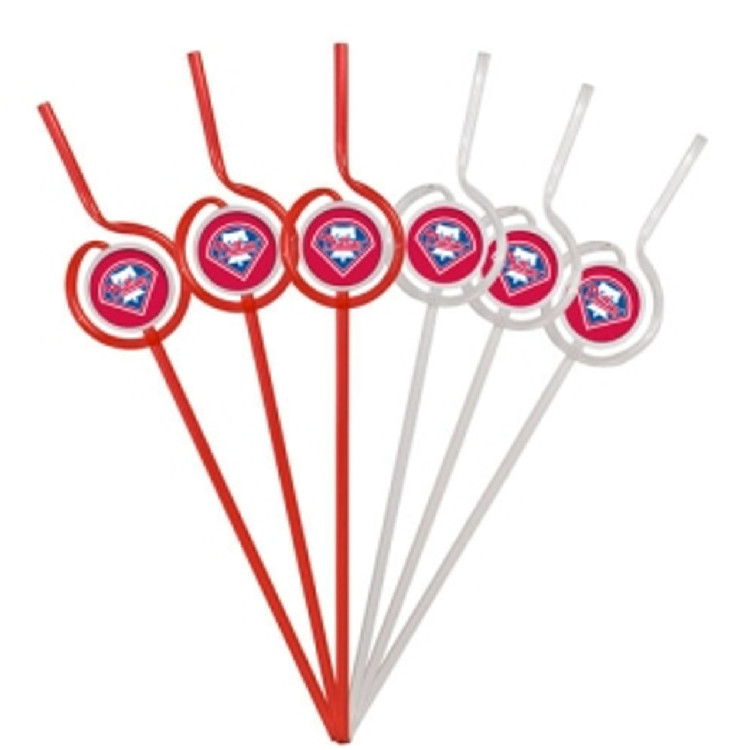 Philadelphia Phillies Team Sipper Straws CO