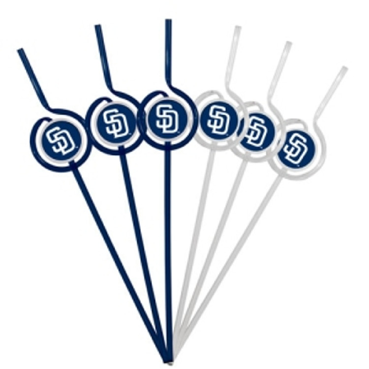 San Diego Padres Team Sipper Straws CO