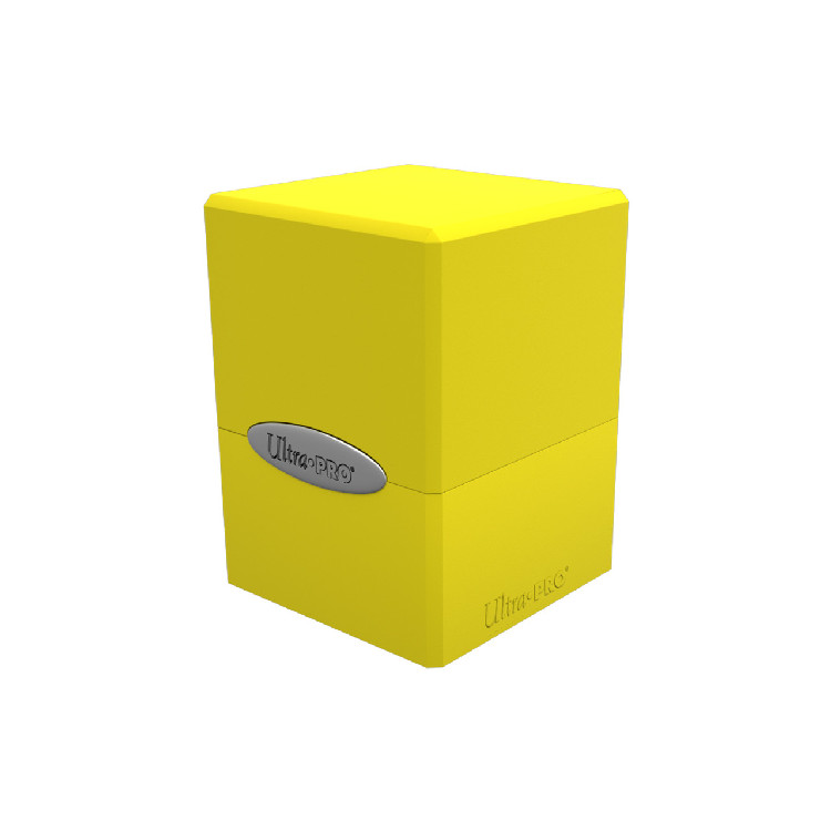 Satin Cube Lemon Yellow