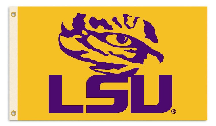 LSU Tigers Flag 3x5 Tiger Eye