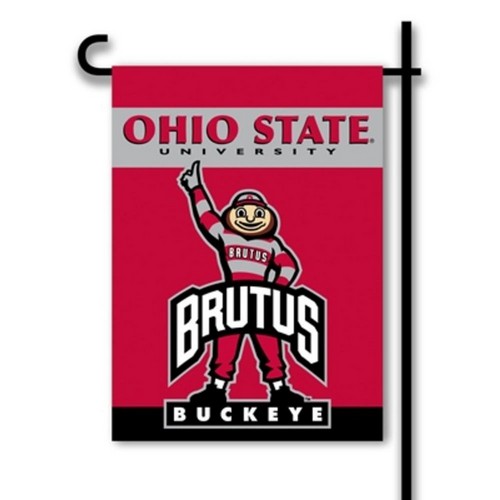 BSI Products Ohio State Buckeyes Garden Flag Brutus New UPC