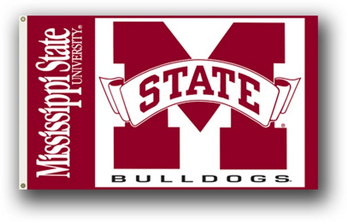 Mississippi State Bulldogs Flag 3x5