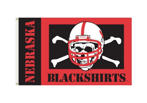 BSI Products Nebraska Cornhuskers Flag 3x5 Blackshirts