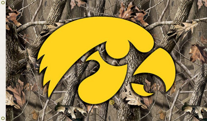 Iowa Hawkeyes Flag 3x5 Realtree Camo Flag