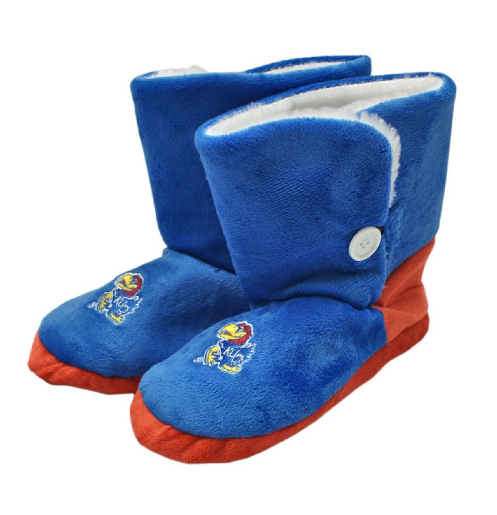 Kansas Jayhawks Slipper - Women Boot - (1 Pair) - XL