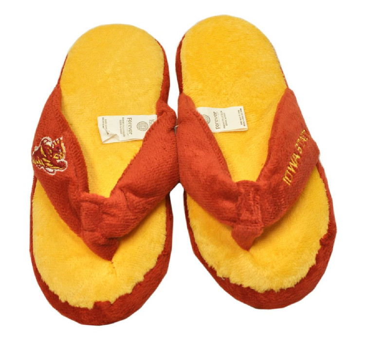 Iowa State Cyclones Slipper - Women Thong Flip Flop - (1 Pair) - L