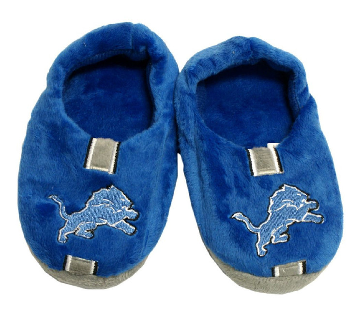 Detroit Lions Slipper - Youth 4-7 Size 13-1 Stripe - (1 Pair) - XL