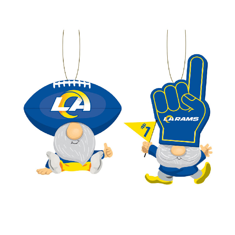 Los Angeles Rams Ornament Gnome Fan 2 Pack