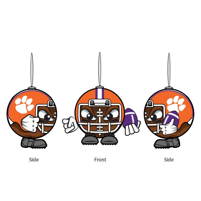 Clemson Tigers Ornament Ball Head