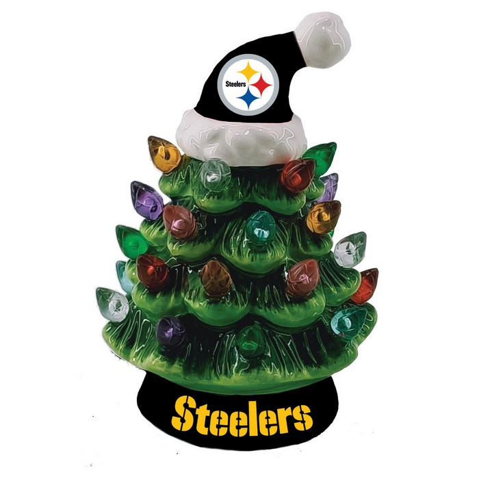 Pittsburgh Steelers Ornament Christmas Tree LED 4 Inch