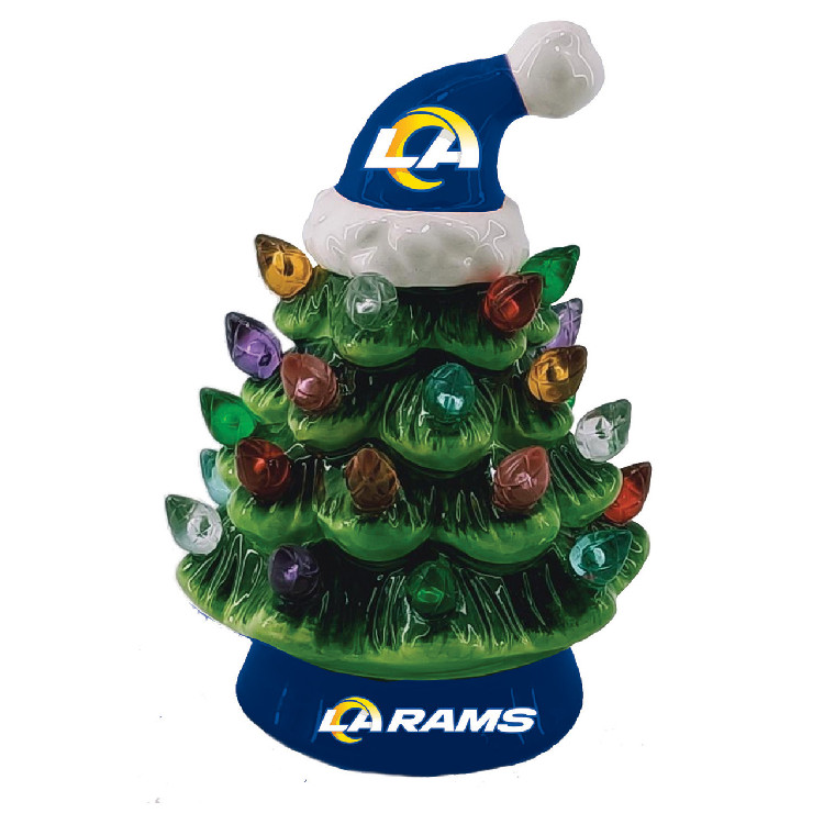 Los Angeles Rams Ornament Christmas Tree LED 4 Inch