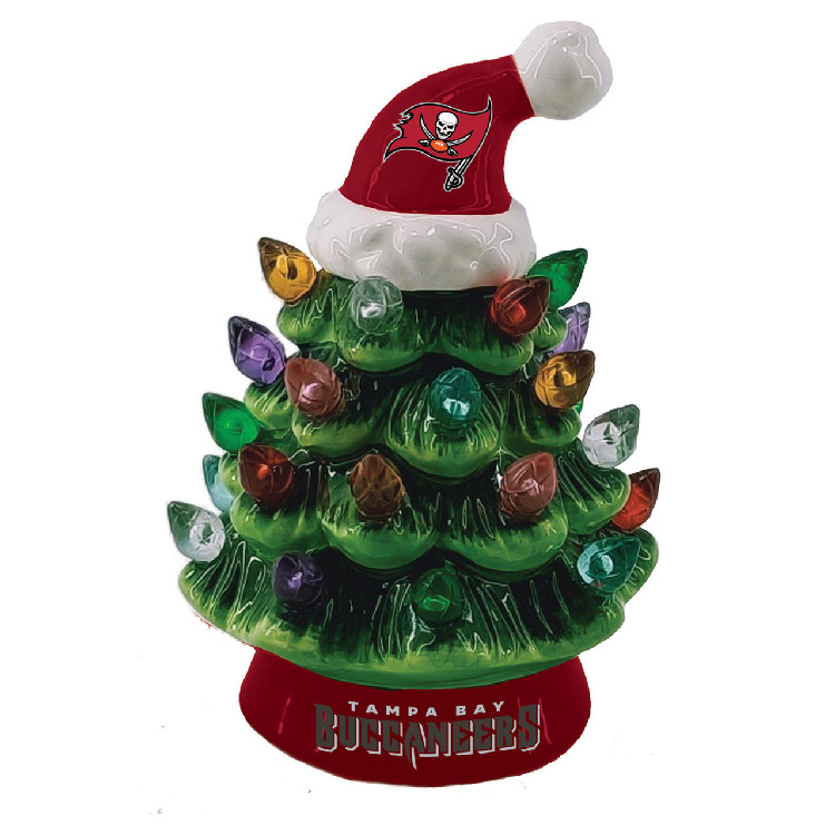 Tampa Bay Buccaneers Ornament Christmas Tree LED 4 Inch