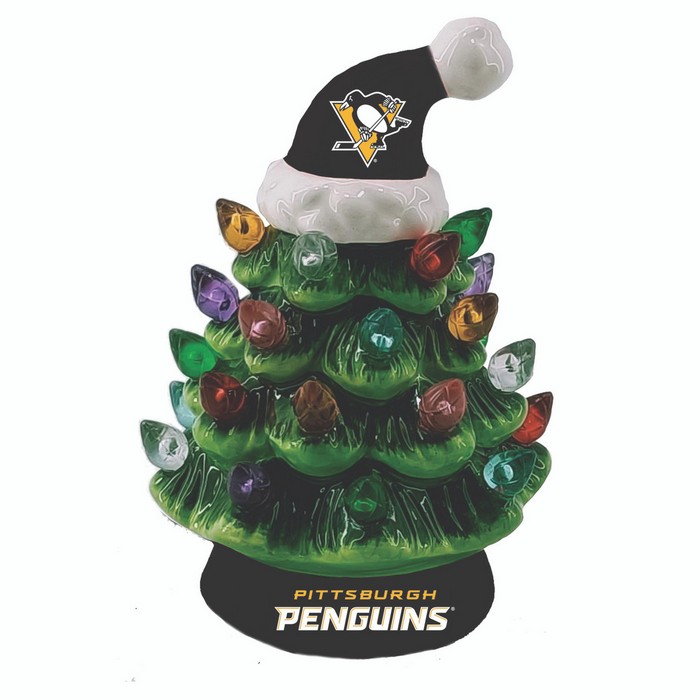 Pittsburgh Penguins Ornament Christmas Tree LED 4 Inch