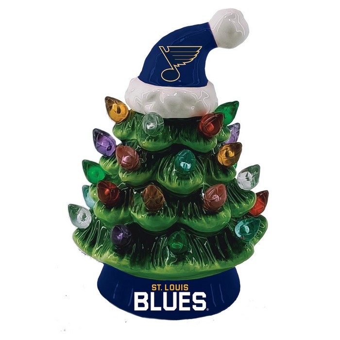 Evergreen Enterprises St. Louis Blues Ornament Christmas Tree LED 4 Inch