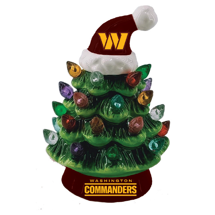 Washington Commanders Ornament Christmas Tree LED 4 Inch