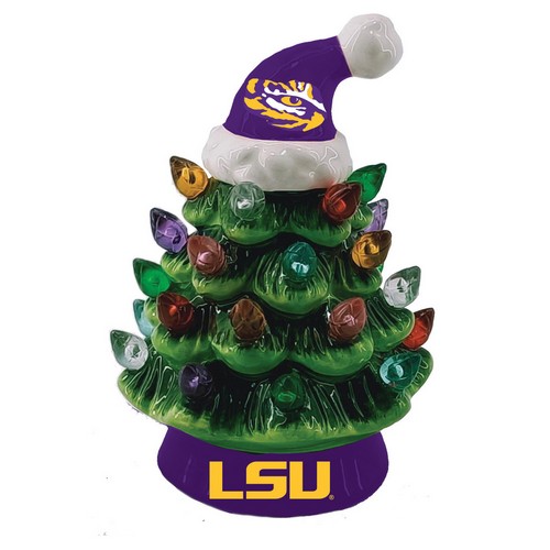 Evergreen Enterprises LSU Tigers Ornament Christmas Tree LED 4 Inch