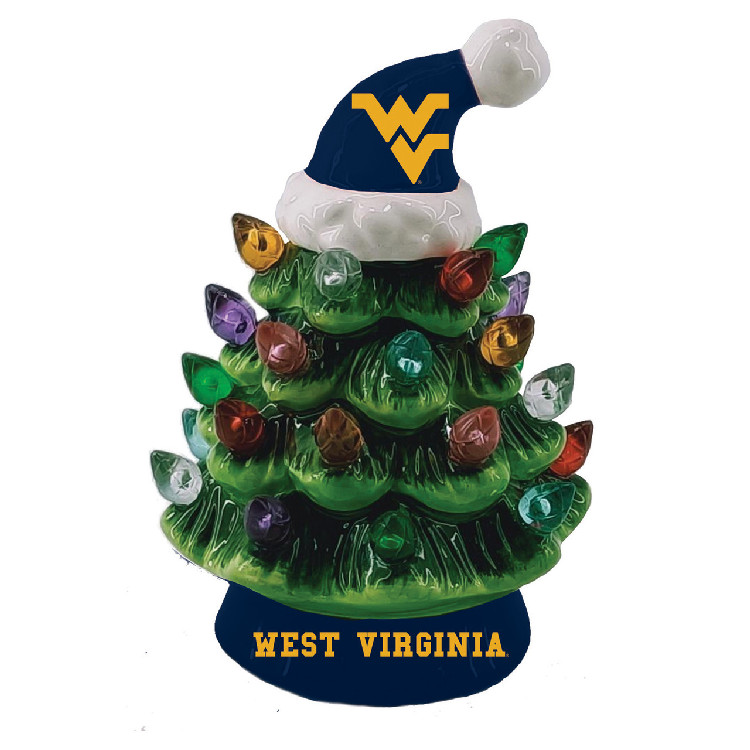 West Virginia Mountaineers Ornament Christmas Tree LED 4 Inch