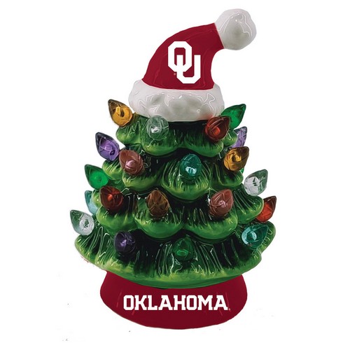 Evergreen Enterprises Oklahoma Sooners Ornament Christmas Tree LED 4 Inch