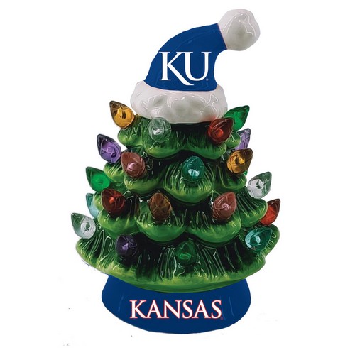 Evergreen Enterprises Kansas Jayhawks Ornament Christmas Tree LED 4 Inch