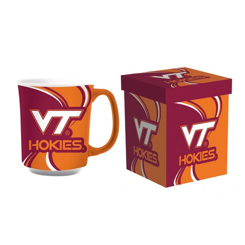 Virginia Tech Hokies Coffee Mug 14oz Ceramic with Matching Box