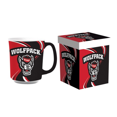 North Carolina State Wolfpack Coffee Mug 14oz Ceramic with Matching Box