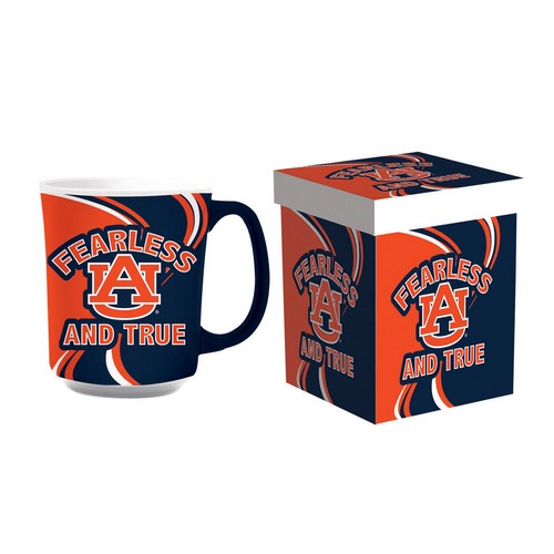 Evergreen Enterprises Auburn Tigers Coffee Mug 14oz Ceramic with Matching Box