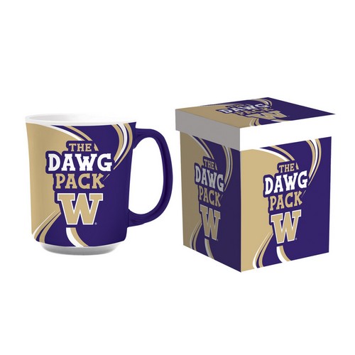 Evergreen Enterprises Washington Huskies Coffee Mug 14oz Ceramic with Matching Box