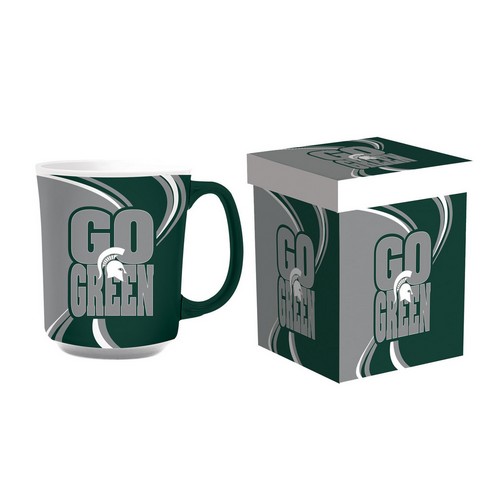 Evergreen Enterprises Michigan State Spartans Coffee Mug 14oz Ceramic with Matching Box