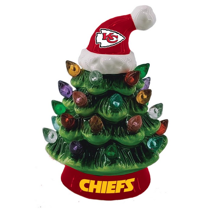 Kansas City Chiefs Ornament Christmas Tree LED 4 Inch