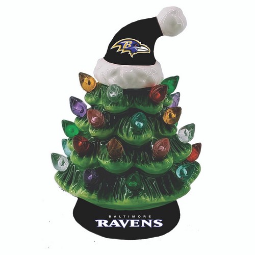 Baltimore Ravens Ornament Christmas Tree LED 4 Inch