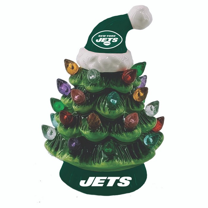 NY Jets Ornament Christmas Tree LED 4 Inch