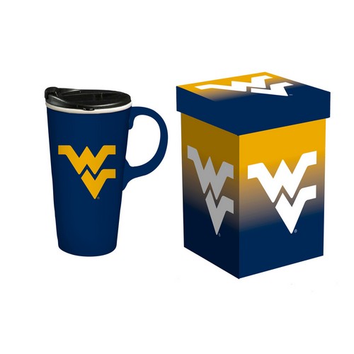 Evergreen Enterprises West Virginia Mountaineers Drink 17oz Travel Latte Boxed