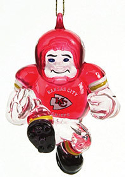 Kansas City Chiefs Ornament 3 Inch Crystal Halfback CO