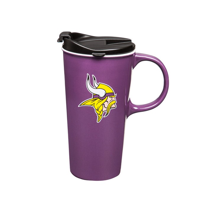 Minnesota Vikings Drink 17oz Travel Latte Boxed