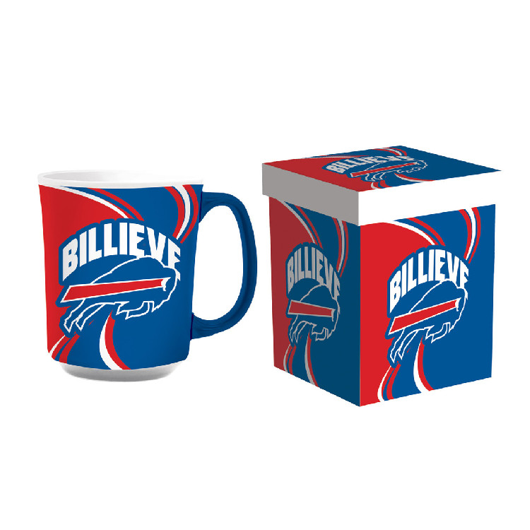 Buffalo Bills Coffee Mug 14oz Ceramic with Matching Box