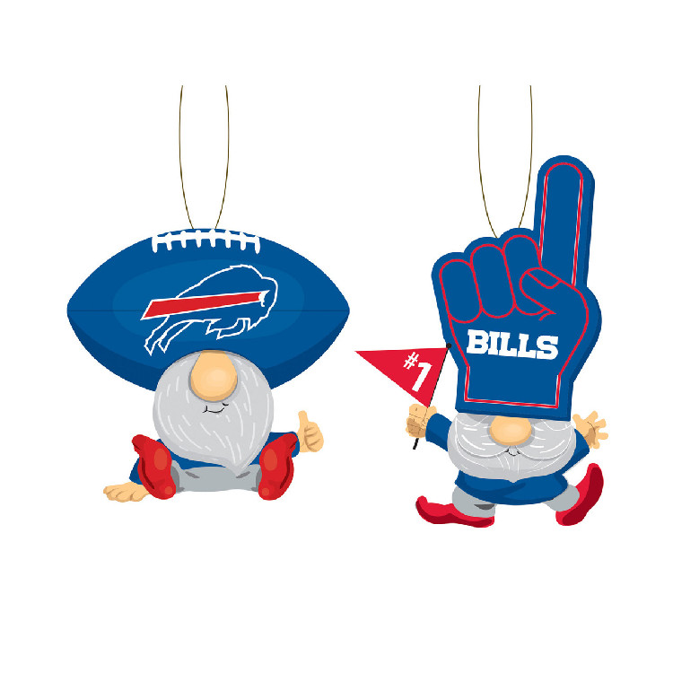 Buffalo Bills Ornament Gnome Fan 2 Pack