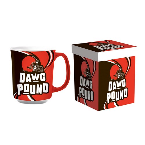 Cleveland Browns Coffee Mug 14oz Ceramic with Matching Box