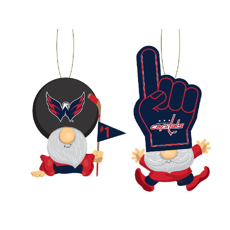 Washington Capitals Ornament Gnome Fan 2 Pack