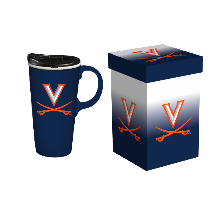 Virginia Cavaliers Drink 17oz Travel Latte Boxed