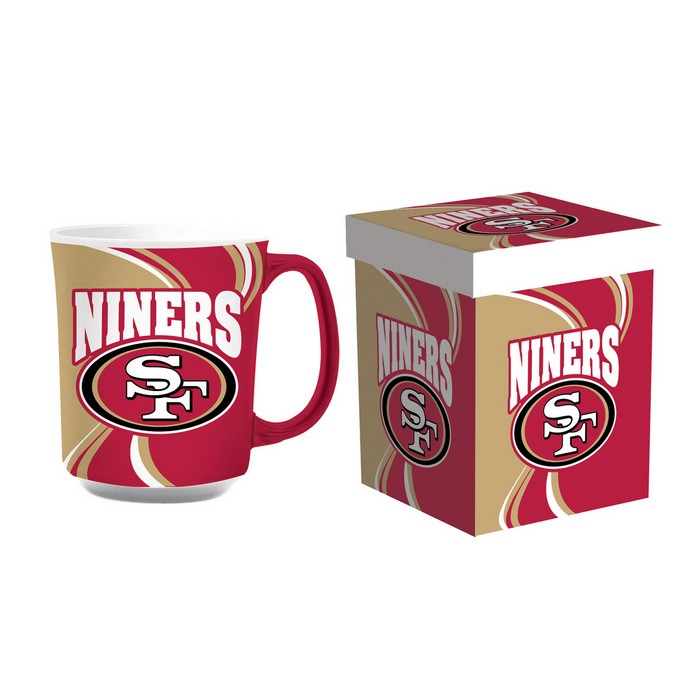 San Francisco 49ers Coffee Mug 14oz Ceramic with Matching Box