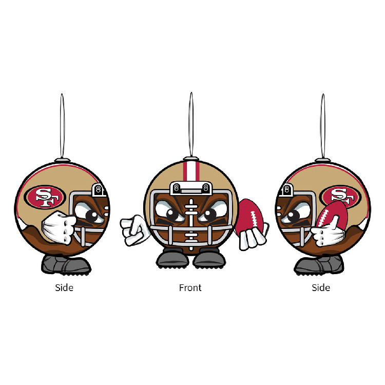 San Francisco 49ers Ornament Ball Head