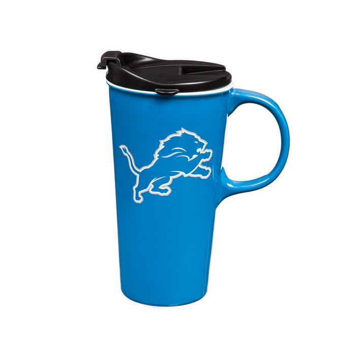 Evergreen Enterprises Detroit Lions Drink 17oz Travel Latte Boxed