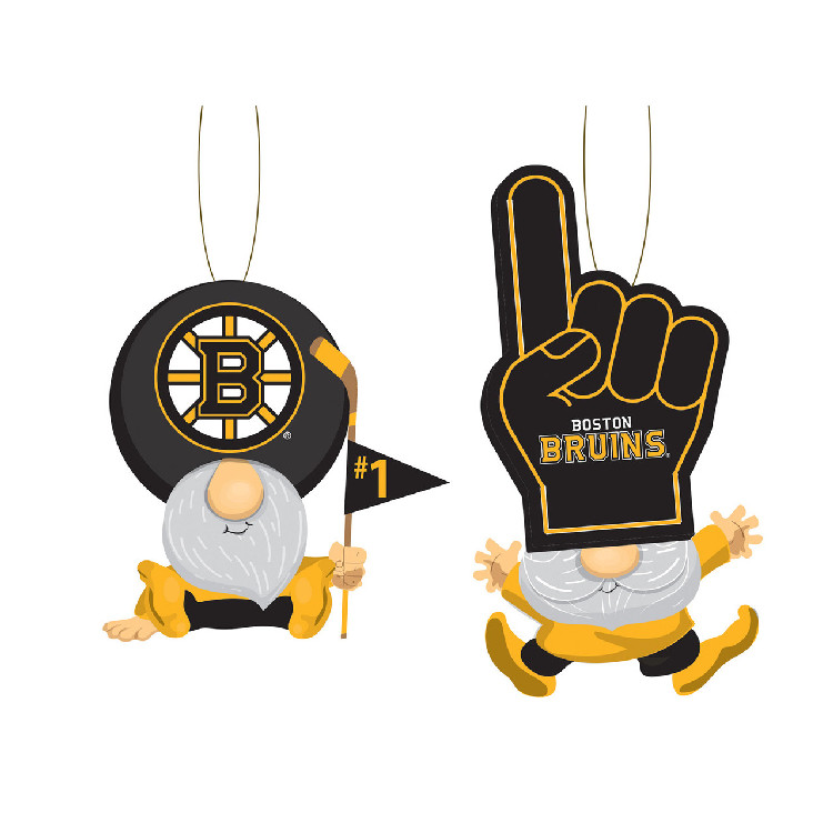 Boston Bruins Ornament Gnome Fan 2 Pack