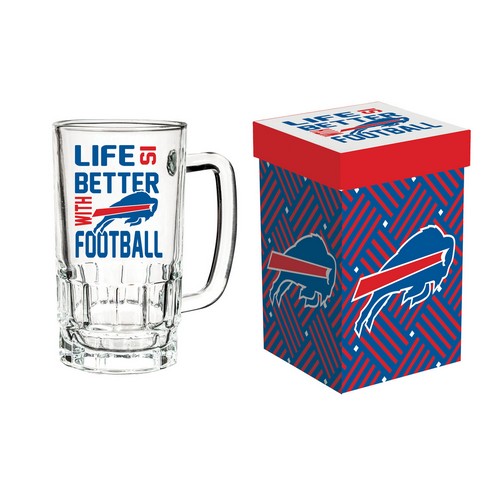 Evergreen Enterprises Buffalo Bills Glass 18oz Tankard Boxed