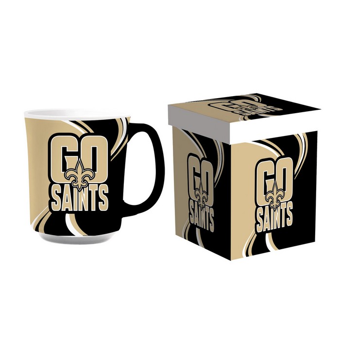 Evergreen Enterprises New Orleans Saints Coffee Mug 14oz Ceramic with Matching Box